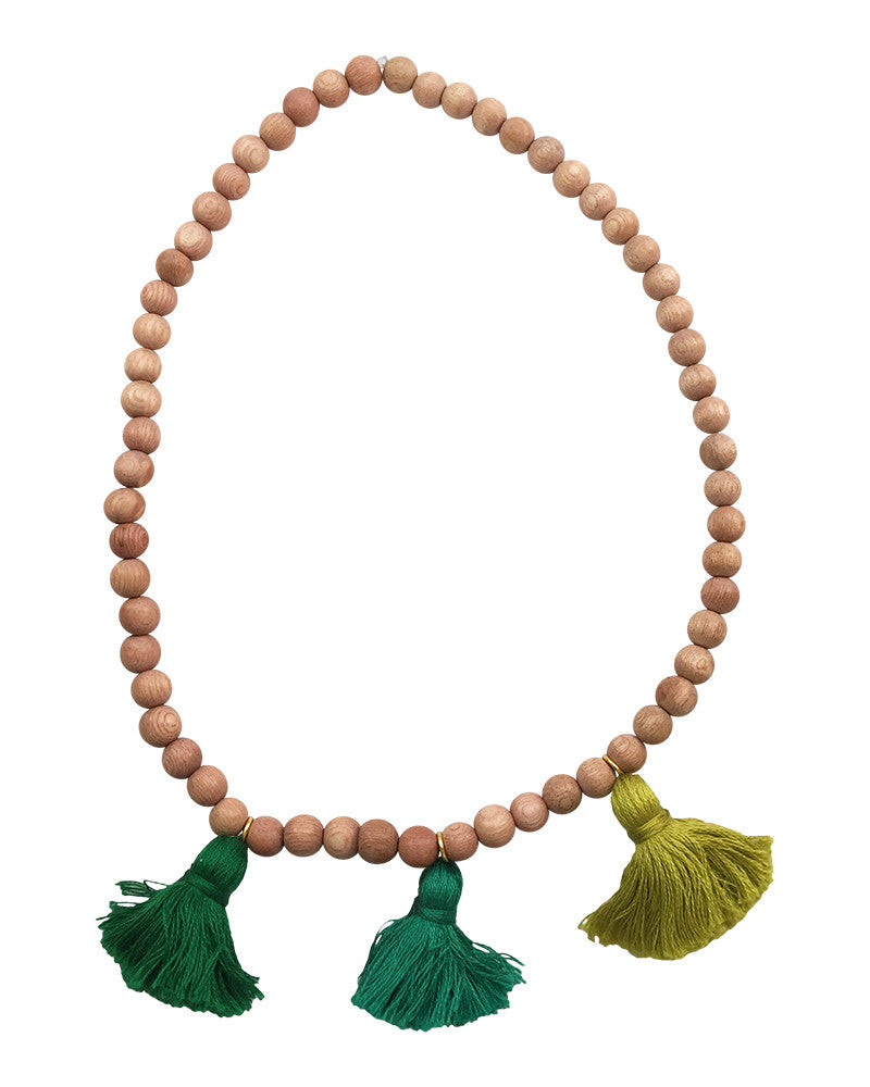 Boho Beads Green Tassel Necklace – Online Jewelry Boutique