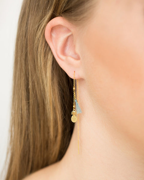 Chan Luu Arctic Pineapple Thread Thru Earrings Online Jewelry