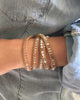 Chan Luu | Light Blue Wrap Bracelet on Beige Leather