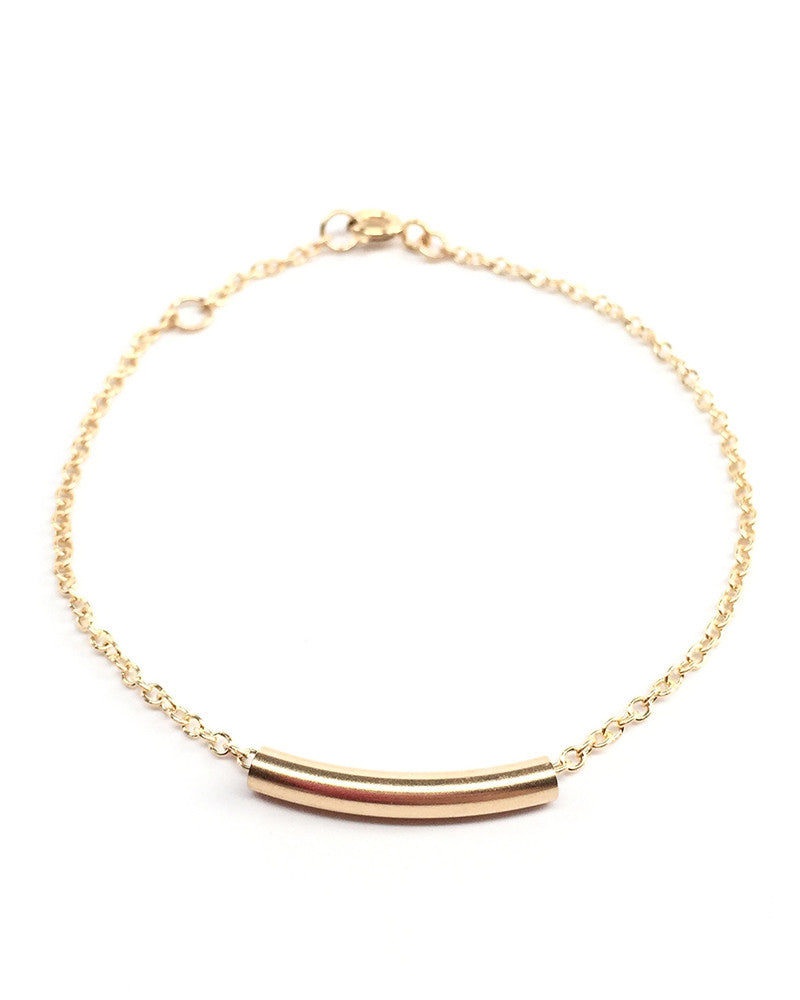 Personalized Tube Bracelet – Mint & Lily