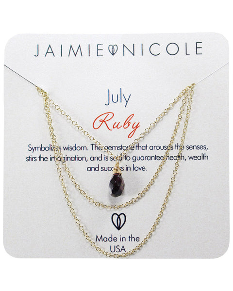White Gold July Birthstone Ruby (LCR) Pendant Necklace,gold dainty heart,  dainty heart pendant necklace,dainty heart pendant, heart,valentines day